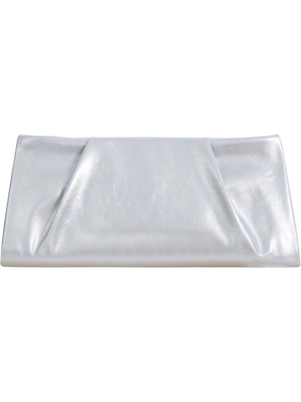 👜 Women's Silver Chic Evening Bag Pleated Purses Prom Elegant Clutch Purse